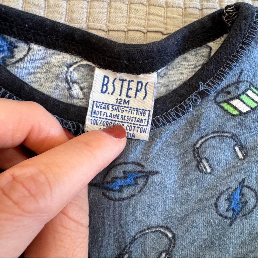 Baby Steps Rocker Pajama Set - 12 Months - Picture 5 of 5
